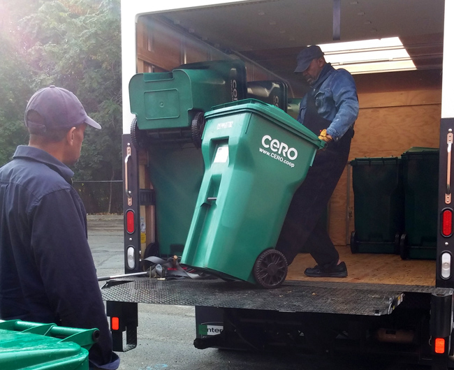 CERO workers loading trucks