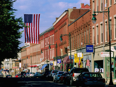 The main street in Rockland, Maine