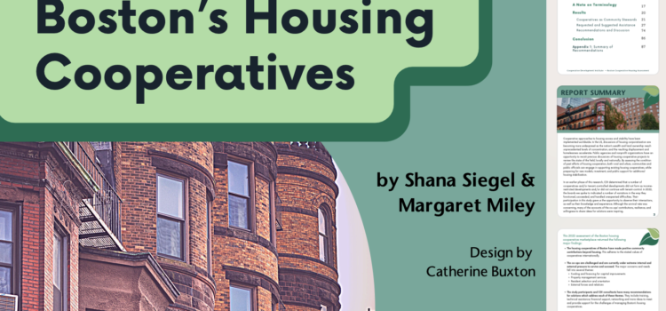 CDI report on state of Boston’s housing cooperatives released